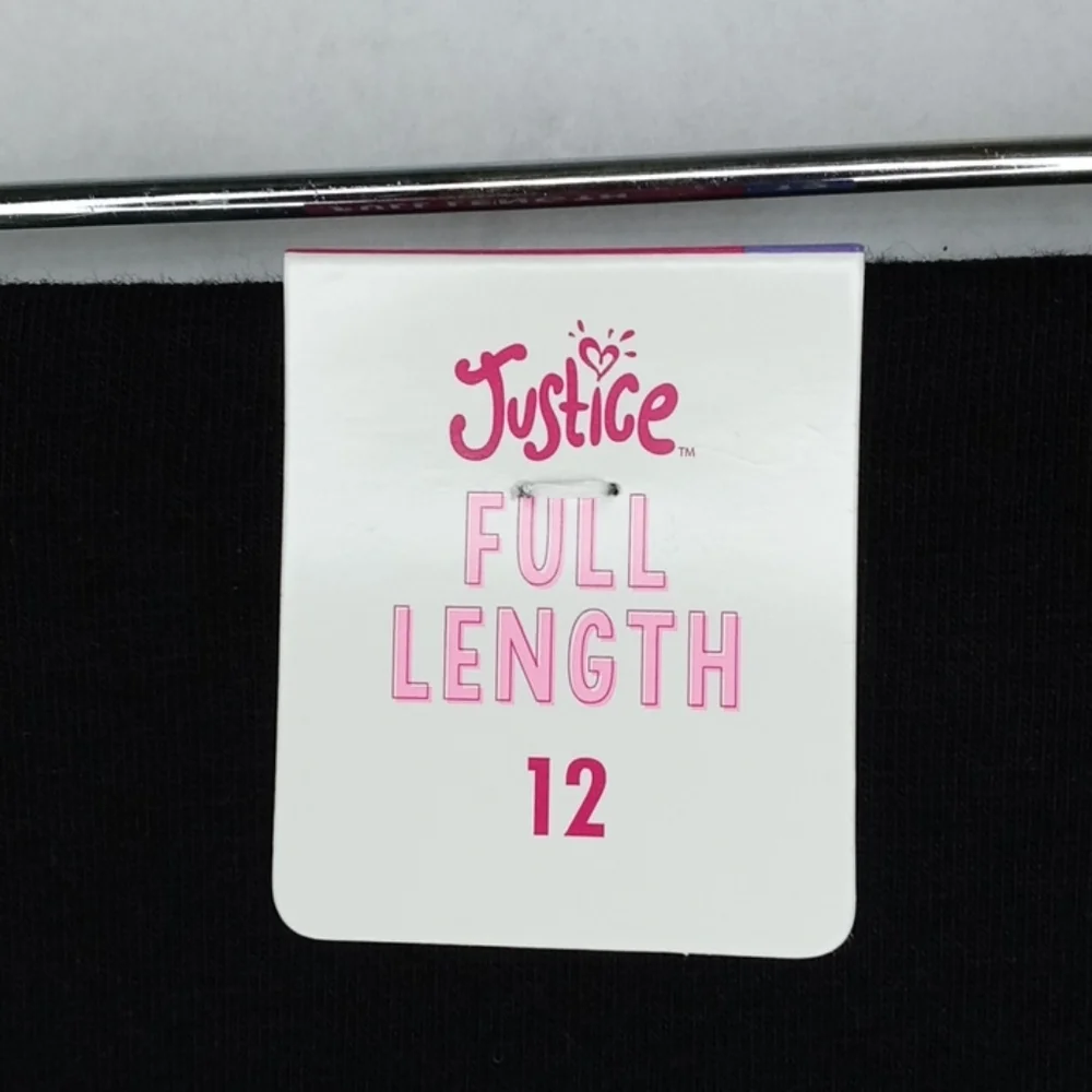 Justice Graphic Full Length Leggings Sz 12